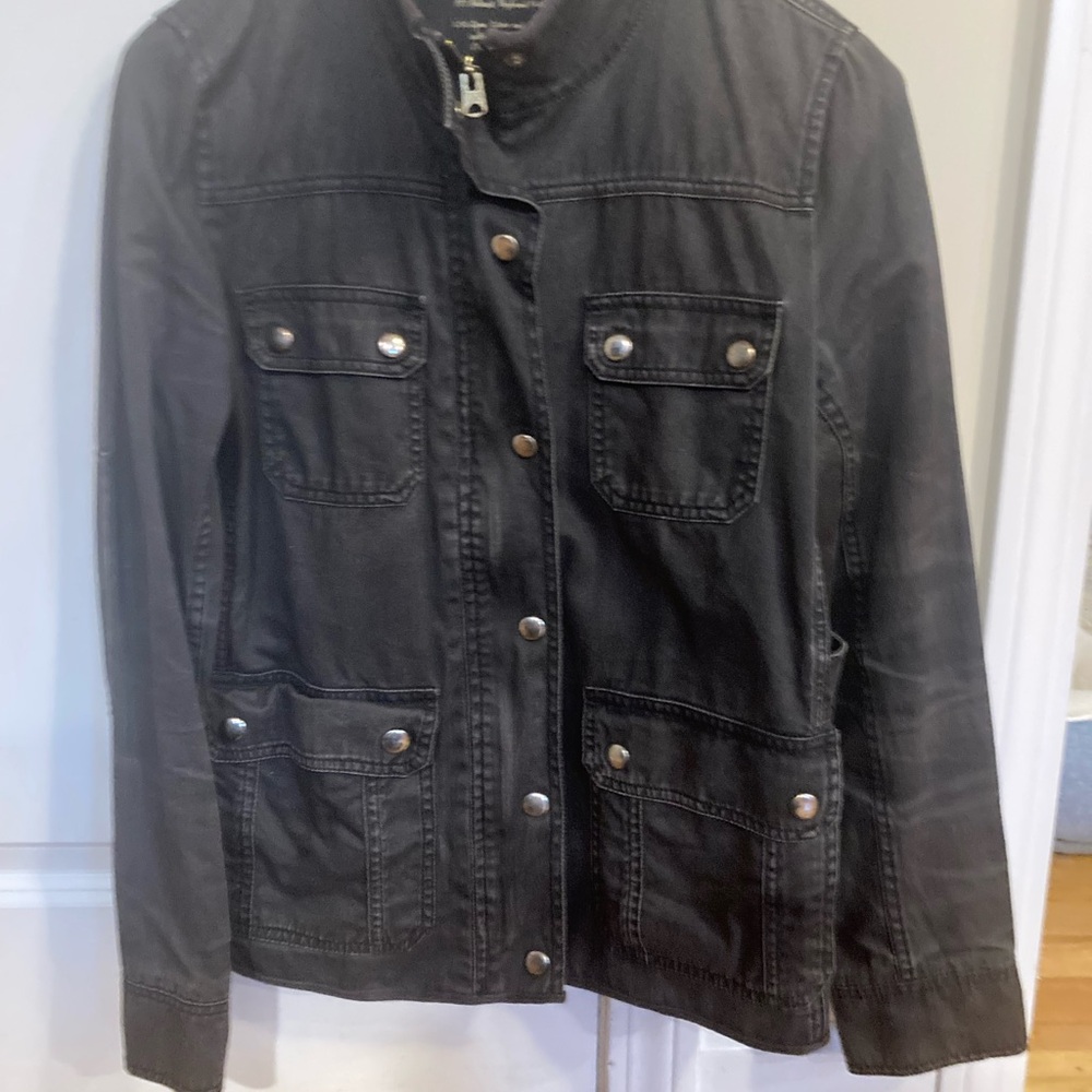 J. Crew Men's Black Military Jacket
